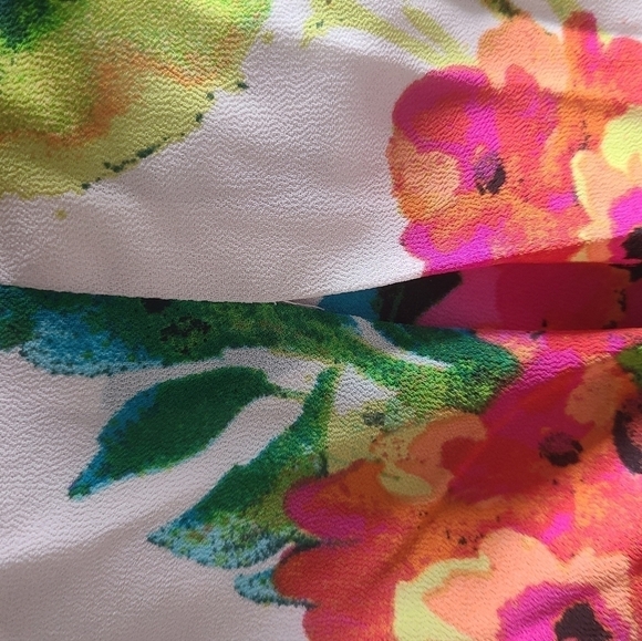 MARGO & SEBASTIAN Floral Sleeveless Blouson Mini Dress Size Small - Picture 8 of 8